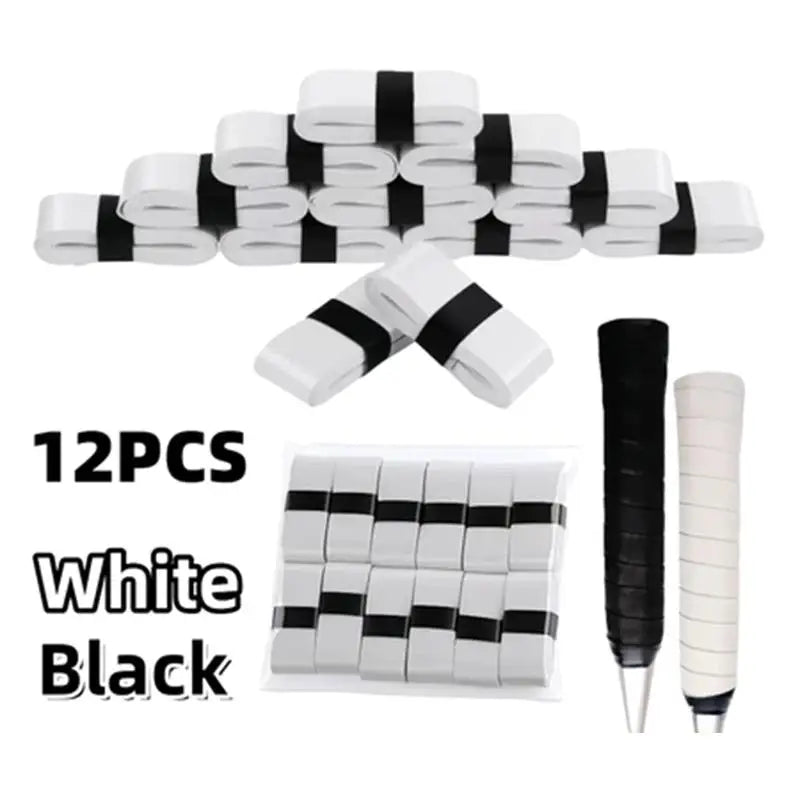12-Pack PU Racket Overgrip Tape | Anti-Slip Sweat-Absorbing Racket Overgrip Tape QXL