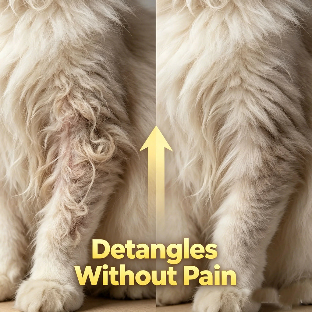 Pet Fur Nourishing Oil Spray | Dog & Cat Coat Care Pet Grooming Spray QXL