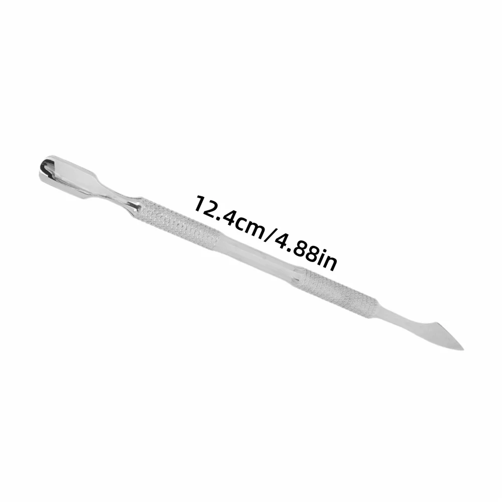 Double-Ended Stainless Steel Nail Pusher & Polish Remover Nail Cuticle Tool QXL