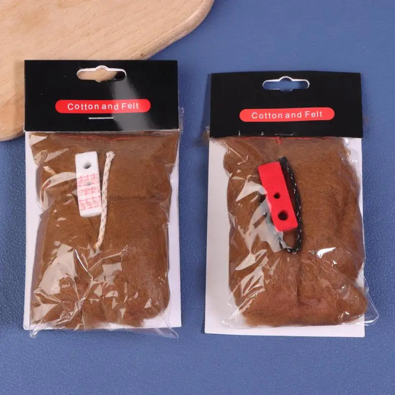 2-Pack Camel Wool Cotton Felt Wicks for Petrol Lighters Lighter Replacement Wick QXL