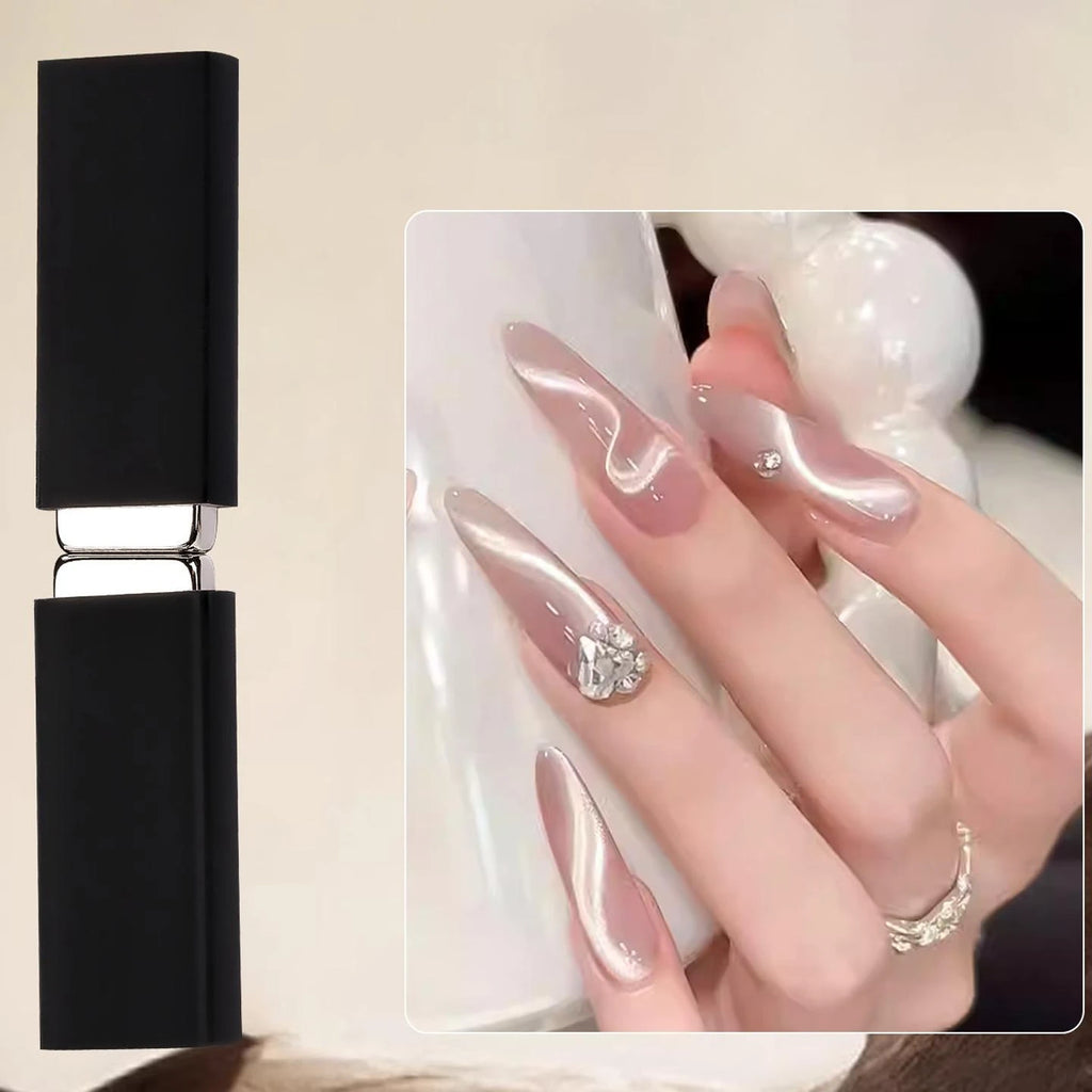 FUMOSIK Double-Ended Cat Eye Nail Magnet | Starburst Ribbon Nail Art Magnet QXL