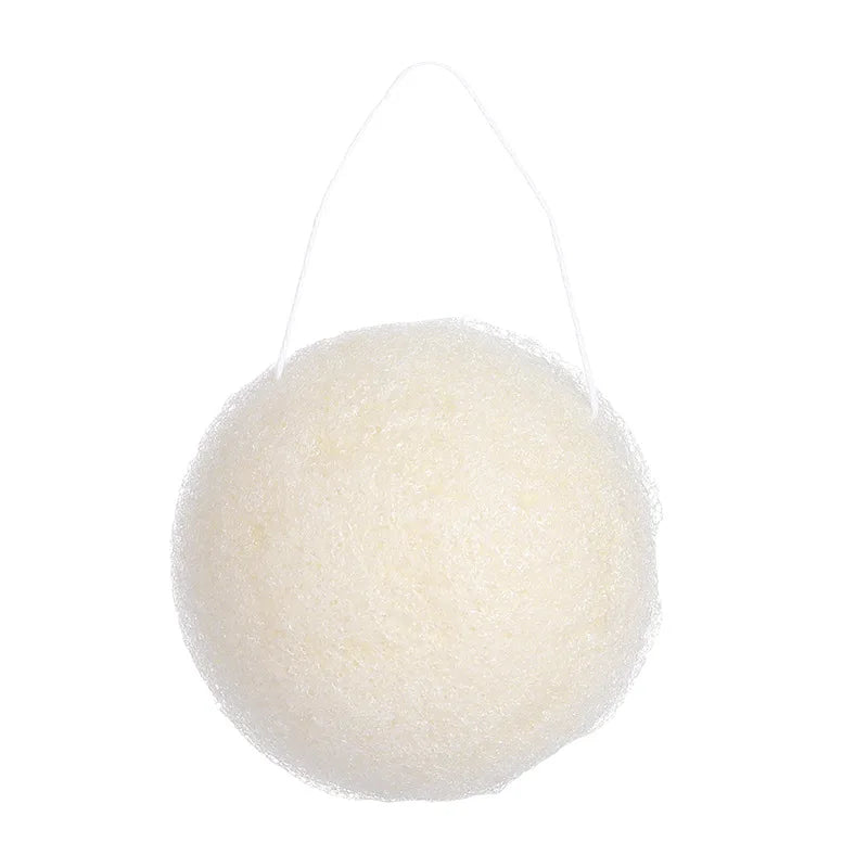 Purple Konjac Face Cleansing Sponge | Heart & Round Shape Konjac Cleansing Sponge QXL