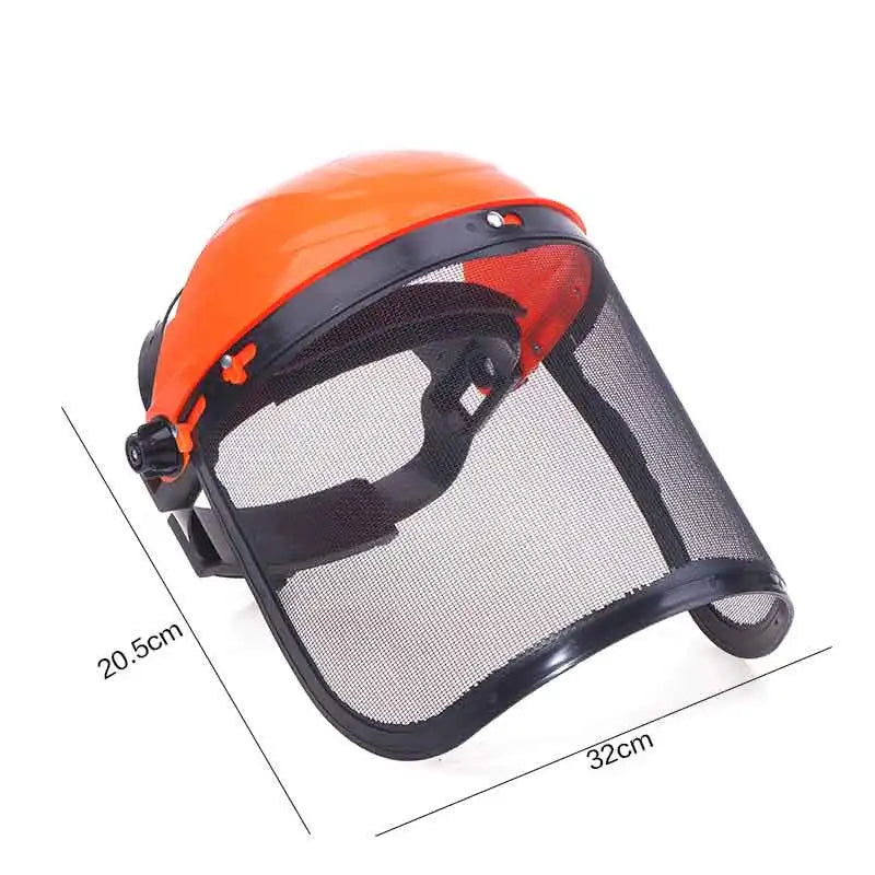Forestry Safety Helmet Full Face Mesh Mask | Brush Cutter Safety Helmet QXL