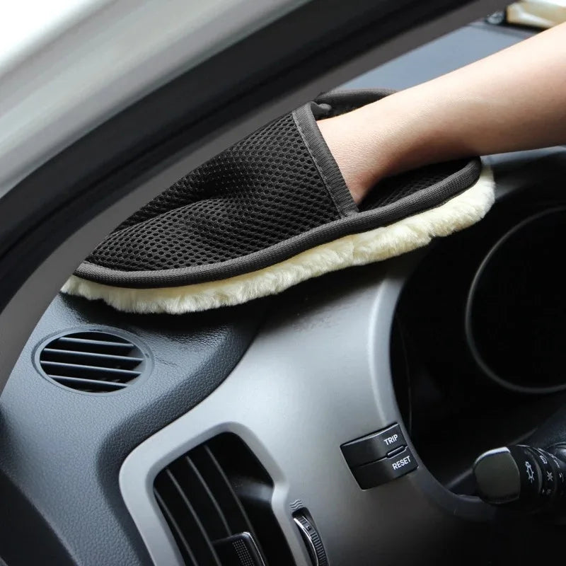 Car Wash & Waxing Glove | Polishing Mitt Cleaning Tool Car Wash Mitt QXL