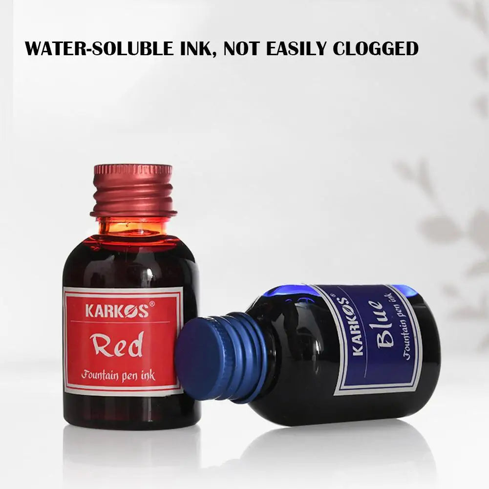 30ml Colorful Fountain Pen Ink Bottle | Smooth Liquid Refill Fountain Pen Ink QXL