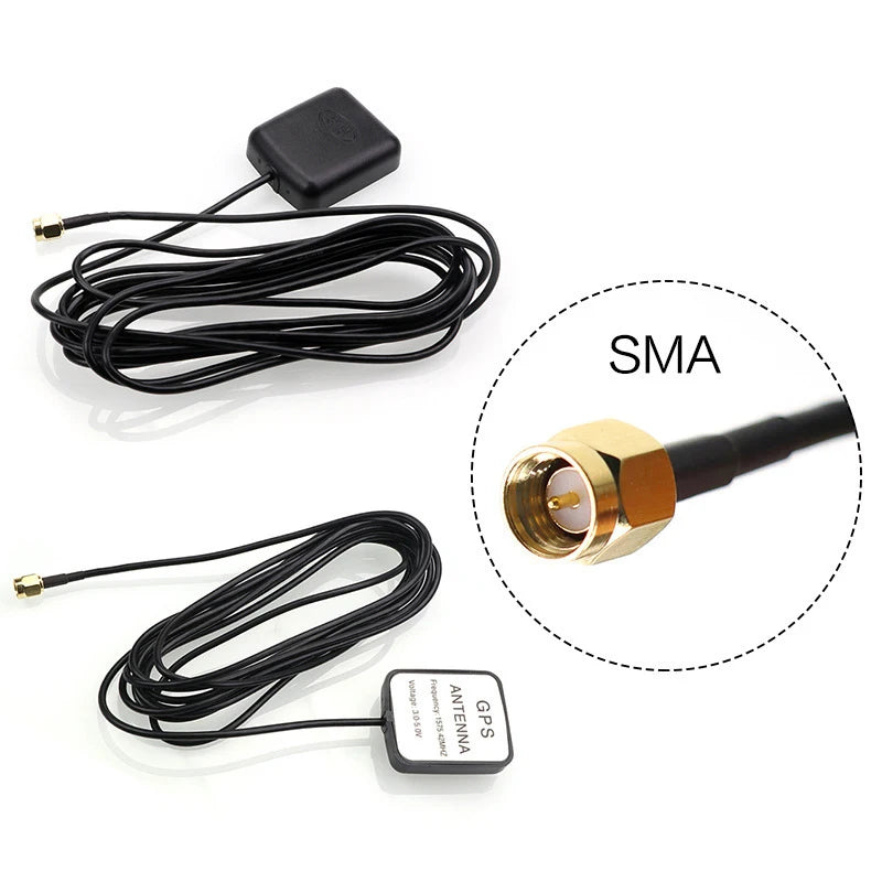 SMA Car GPS Active Antenna 3M Cable | High Sensitivity GPS Car Antenna QXL