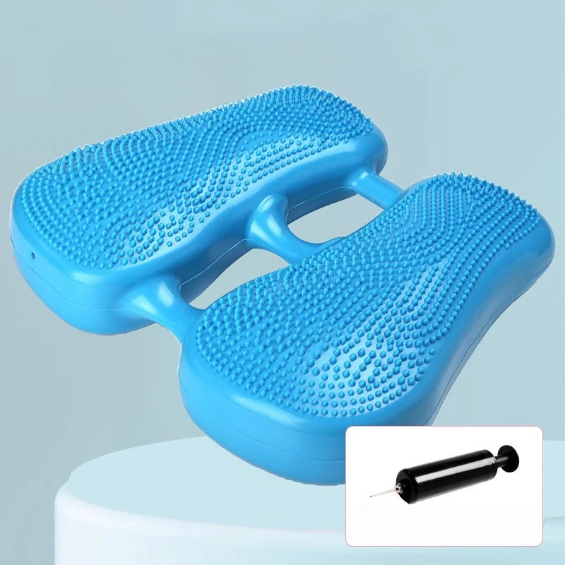 Inflatable Balance Stepper Pad | Foot Massage & Anti-Slip Balance Stepper Pad QXL Blue