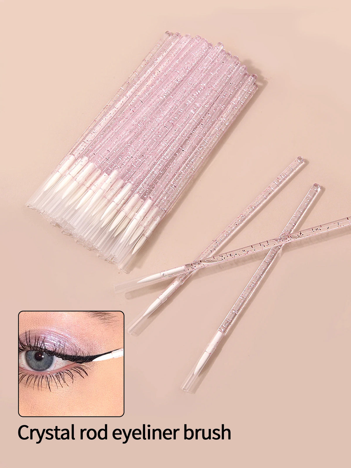 150-Pc Eye Brush Set | Lash, Eyeliner & Sponge Blending Brushes Eye Makeup Brush Set QXL