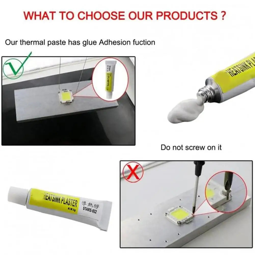 Thermal Conductive Silicone Paste for CPU GPU LED Heat Sink 5g Thermal Paste QXL