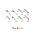 1:12 Dollhouse Mini Metal Cabinet Handles – 12-Piece Set Dollhouse Miniature Hardware QXL Sliver 1x0.4cm