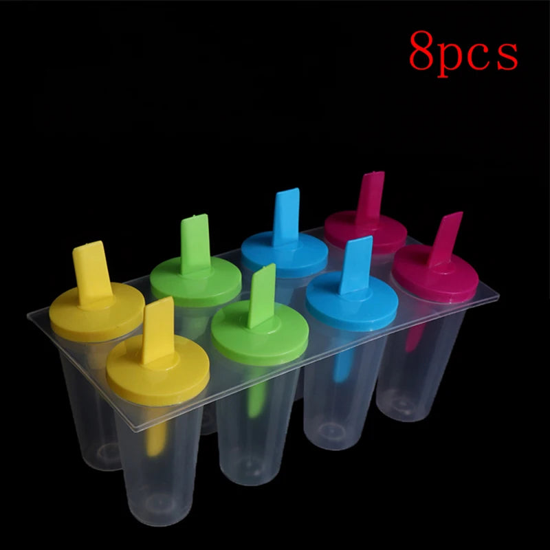 8-Piece DIY Popsicle Mold Set | Ice Pop & Yogurt Molds Popsicle Mold Set QXL Default Title