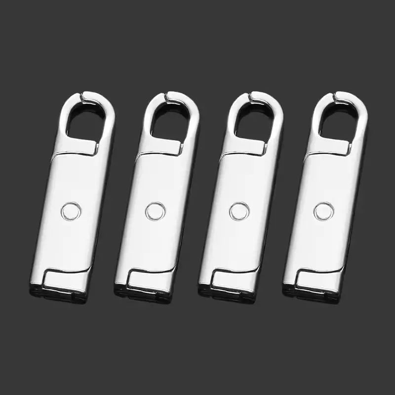 4-Pack Rotating Alloy Zipper Pulls for Luggage & Bags Zipper Pull Charms QXL