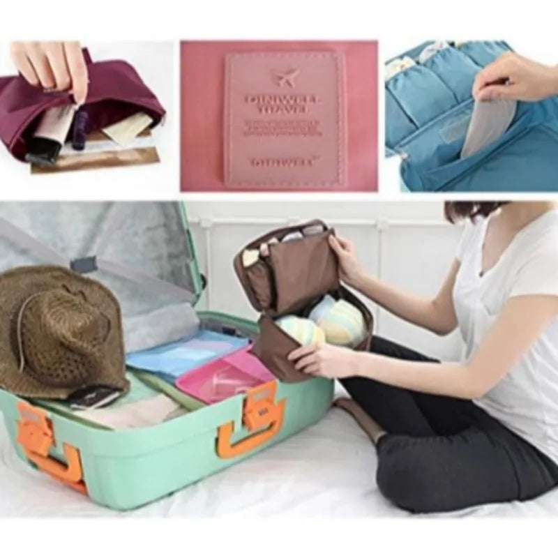 Portable Travel Underwear & Bra Organizer Bag – Oxford Travel Organizer Bag QXL