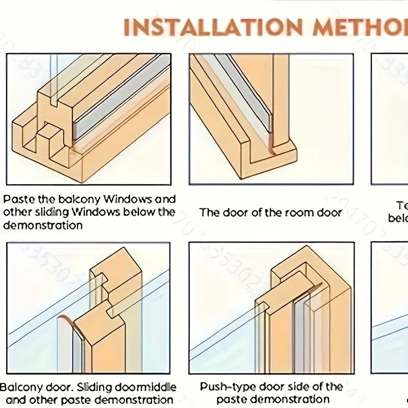 Self-Adhesive Door Seal Strip | Weatherproof Draft Stopper Door Seal Strip QXL