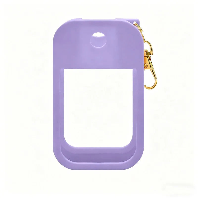 Silicone Perfume Spray Bottle Case & Keychain – 30ml Travel Perfume Bottle Case QXL PURPLE