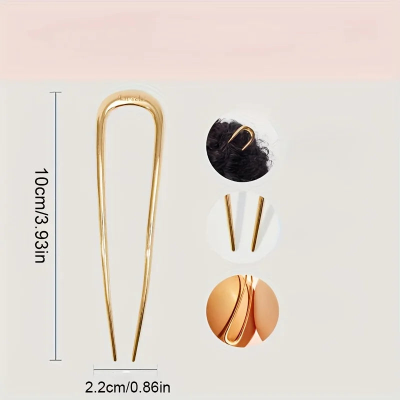 Antique U-Shape Alloy Hair Fork | Multi-Function Hair Clip Hair Fork Clip QXL