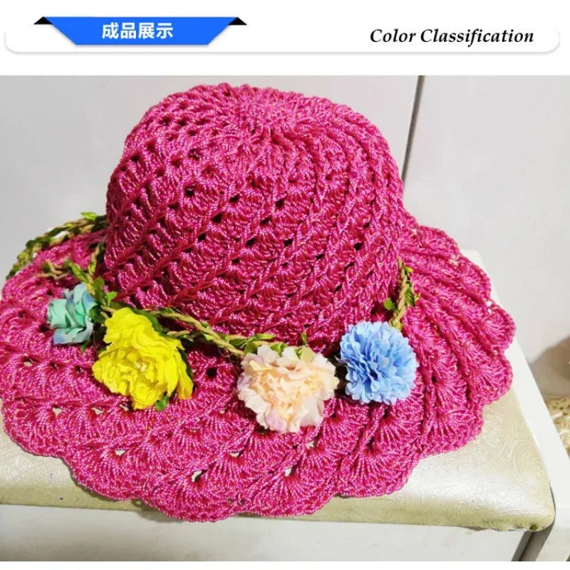 Bright Silk Crochet Thread 1.5mm | DIY Hat, Bag & Doll Yarn Crochet Craft Yarn QXL