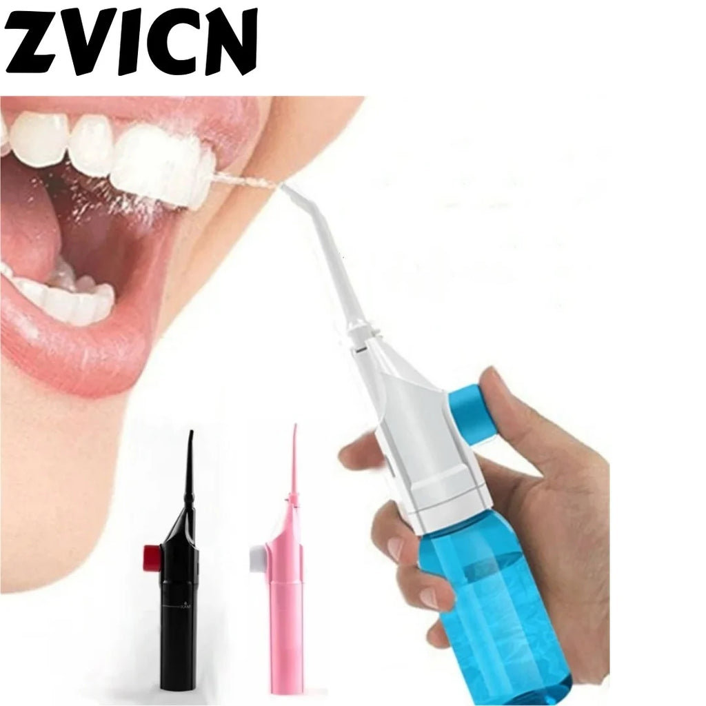 Portable Manual Oral Irrigator | High-Pressure Gum Cleaner Oral Irrigator QXL