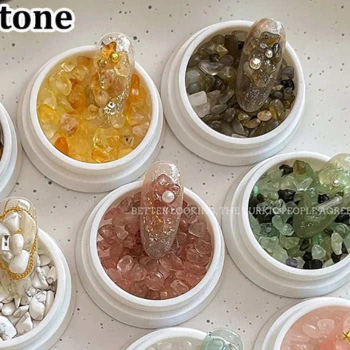 Mini Crystal Stone Nail Charms | DIY Colorful Nail Art Decor Nail Art Charms QXL