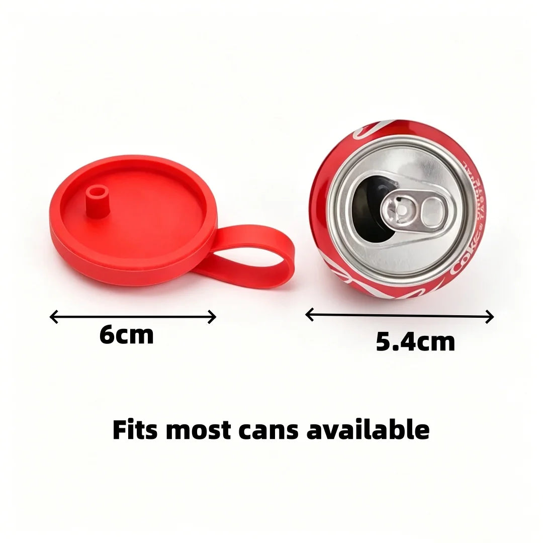 Silicone Soda Can Cover with Straw Hole | Reusable Lid Beverage Can Lid QXL