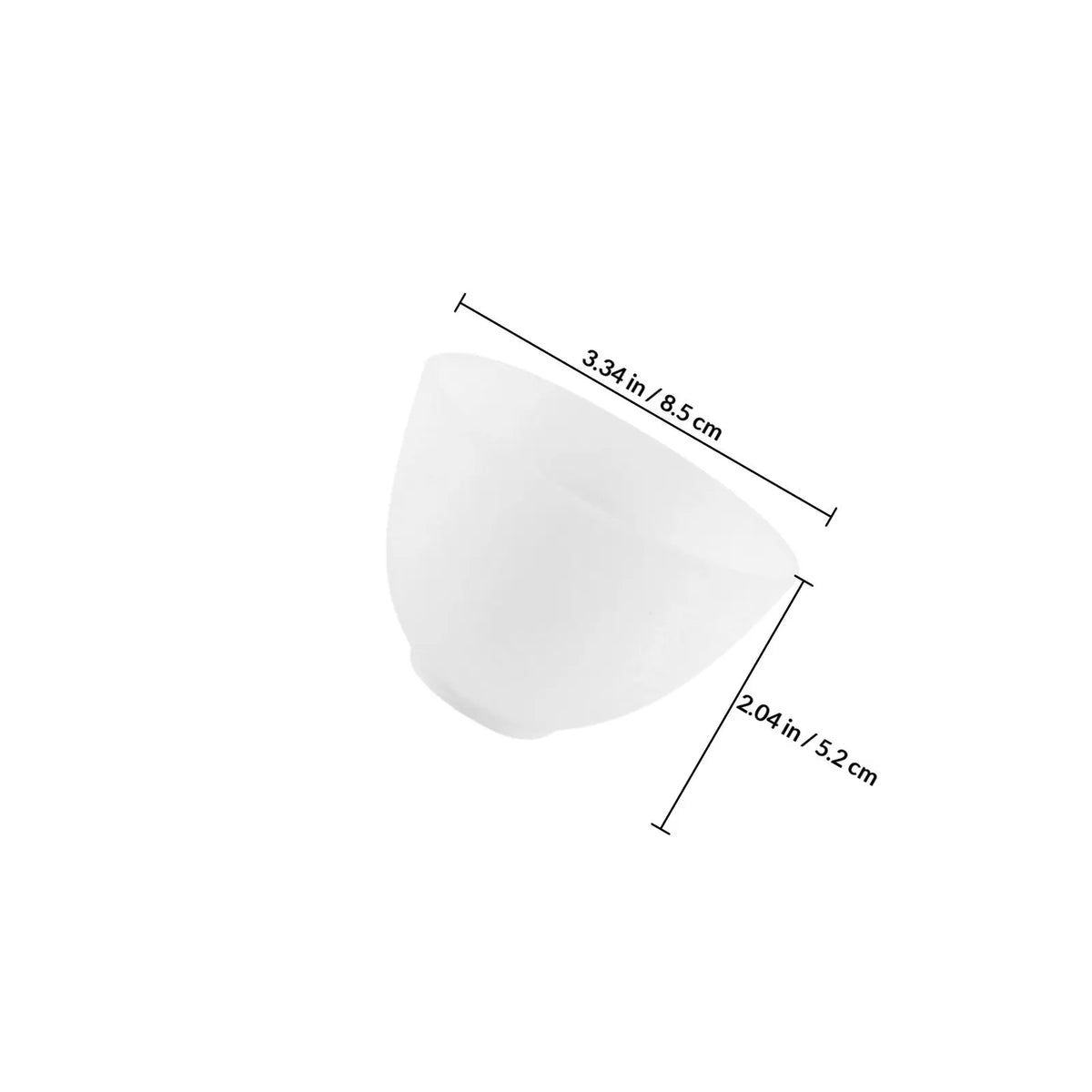 5-Pack Silicone Facial Mask Mixing Bowls | DIY Spa & Salon Mask Mixing Bowl Set QXL White