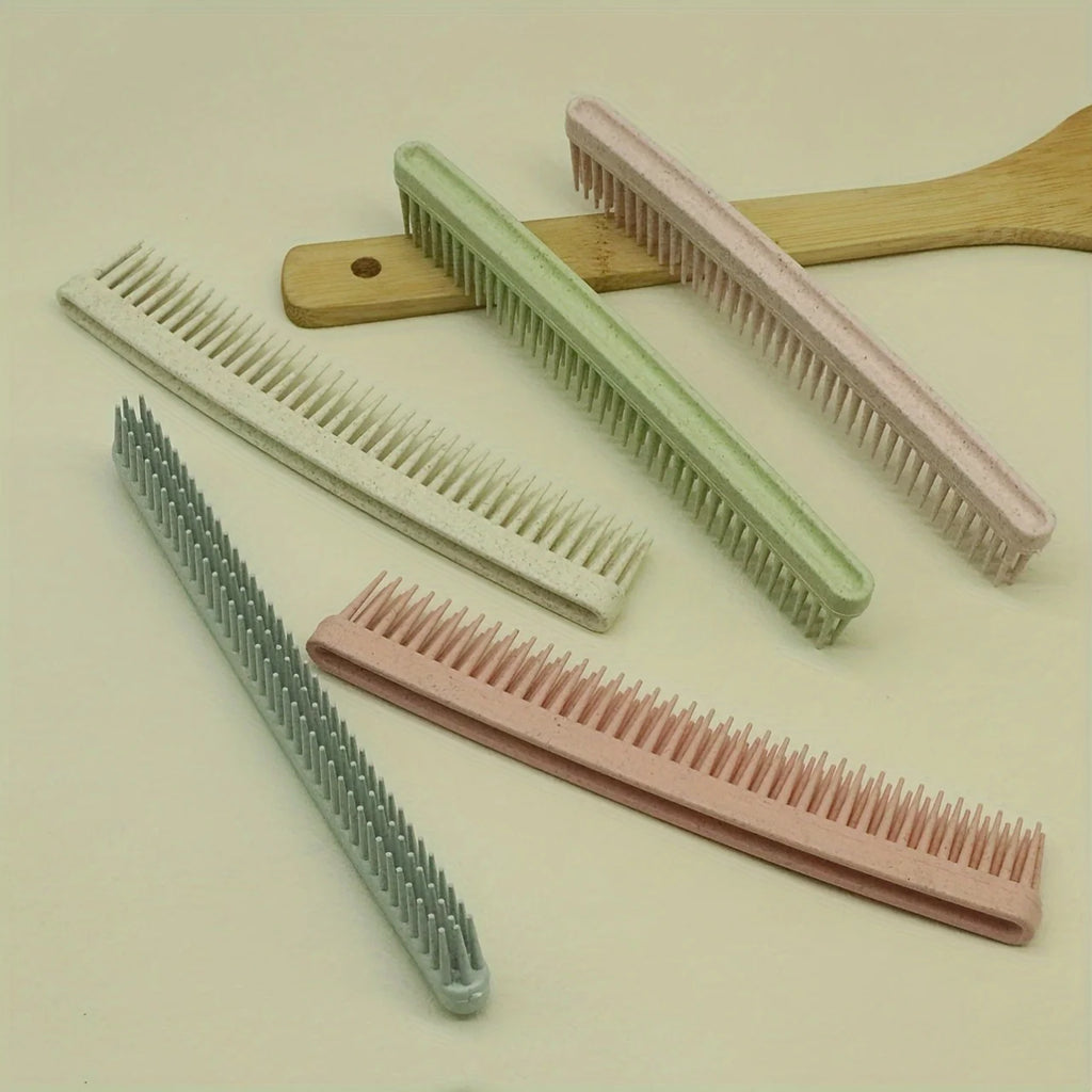 Double-Layer Fine-Tooth Detangling Comb | Handleless ABS Plastic Hair Detangling Comb QXL