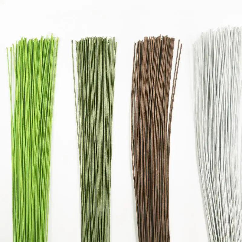 100-Pack 40cm Artificial Floral Wire Stems | DIY Craft Supply Floral Wire Stems QXL