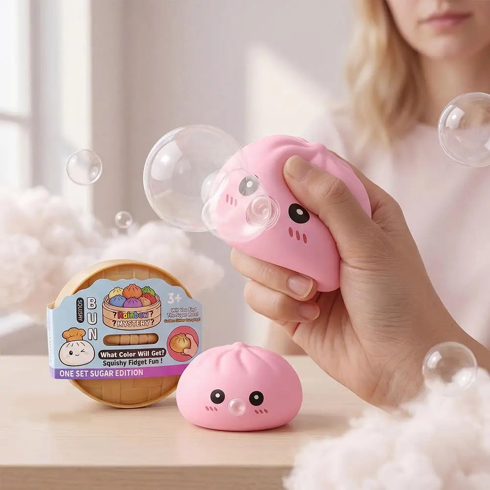 Dumpling Squishy Bubble Squeeze Toy | Slow Rebound Sensory Ball Squishy Fidget Toy QXL