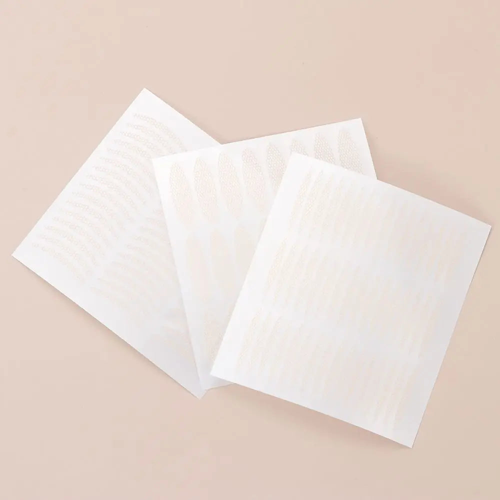 Breathable Mesh Lace Double Eyelid Tape – Clear & Beige 48pc Eyelid Tape QXL
