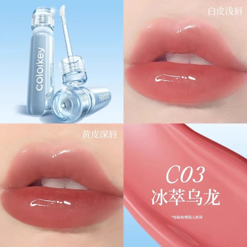Colorkey Ice Diamond Lip Gloss | Mirror Glass Lips 6 Shades Lip Gloss QXL