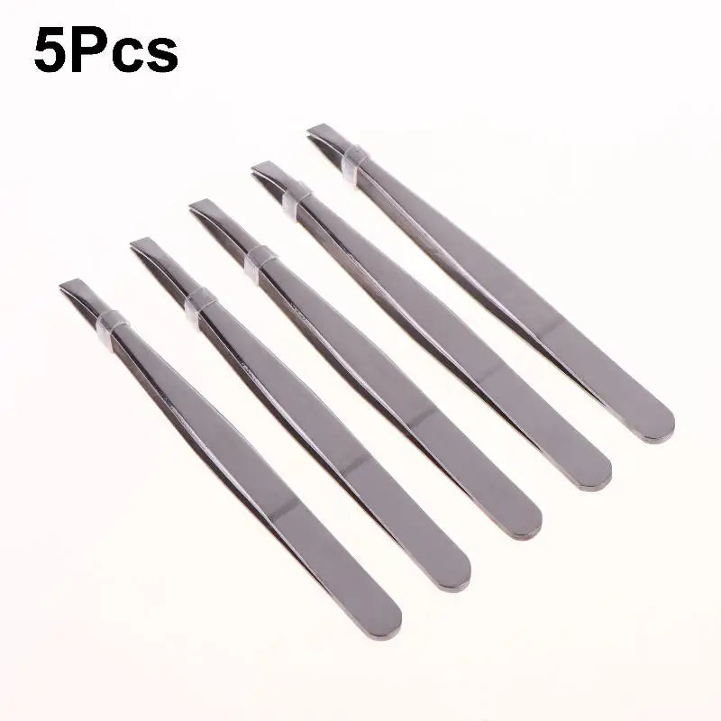 Stainless Steel Eyebrow & Facial Hair Tweezers | Multi-Use Facial Hair Tweezers QXL A