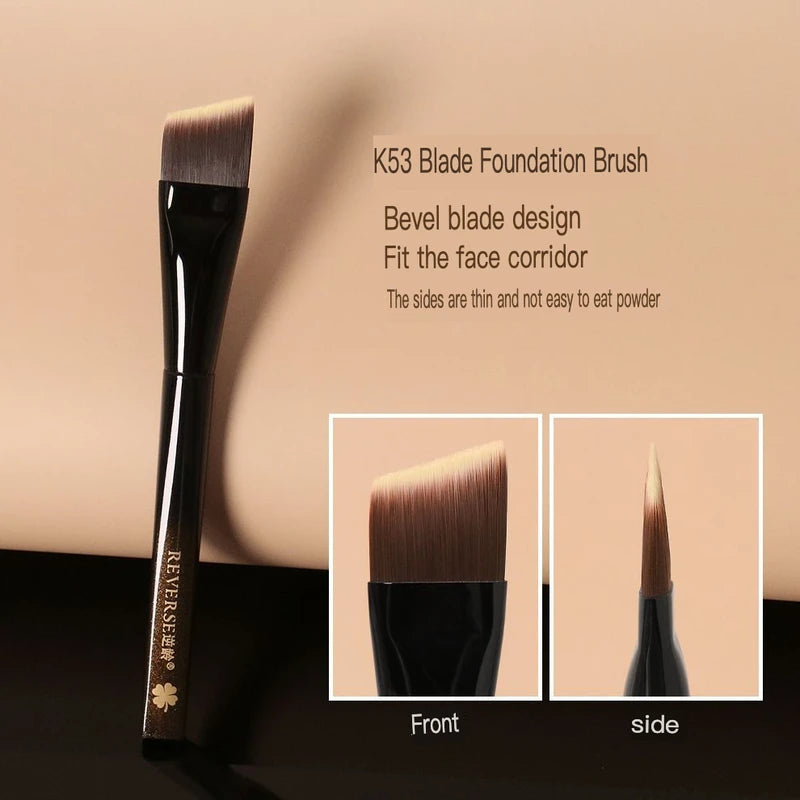 K53 Blade Foundation Brush | Even Blend, No Caking Foundation Brush QXL