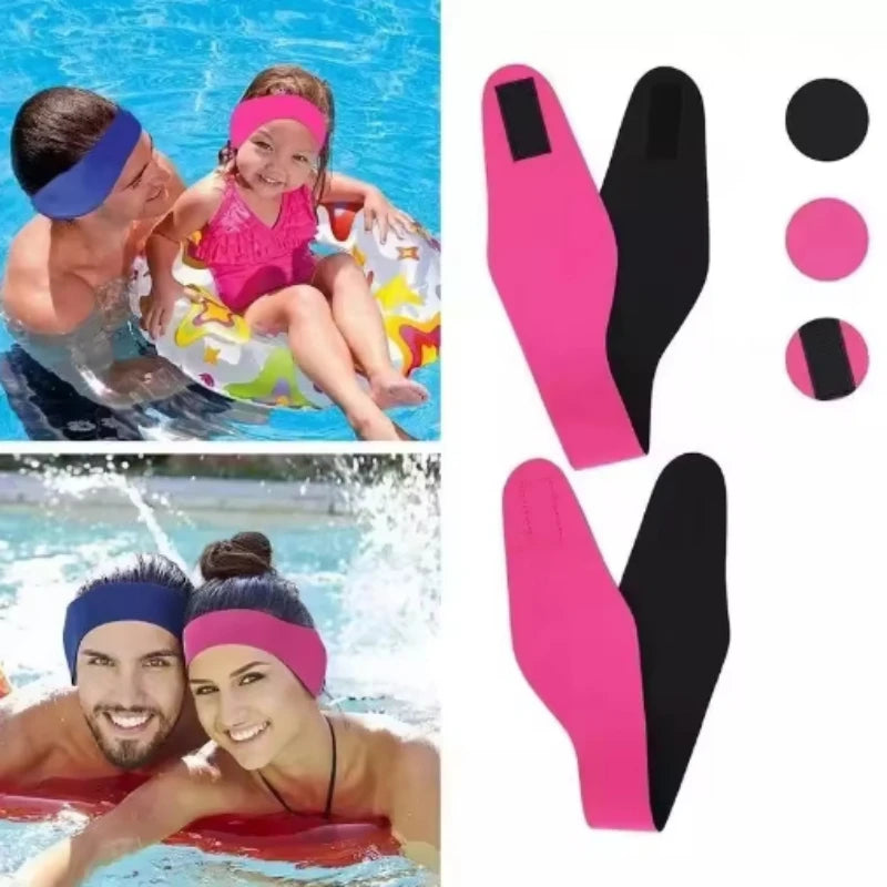 Swimming Ear Band Headband for Kids & Adults | Waterproof Swimming Ear Band QXL