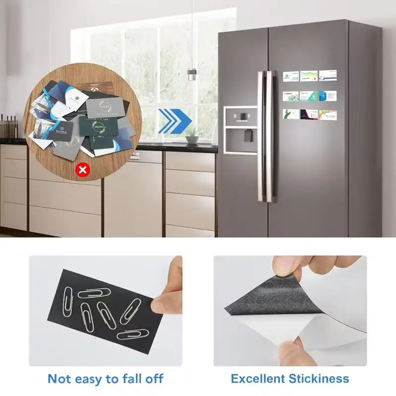 20-Pack Self-Adhesive Magnetic Strips | Residue-Free Crafts Magnetic Craft Strips QXL