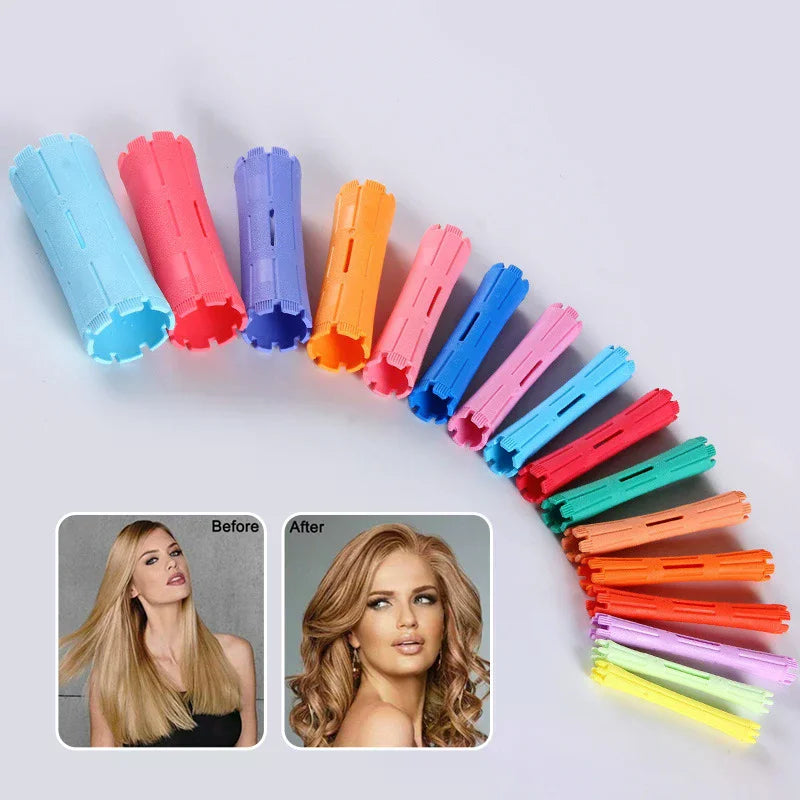 6/9-Pack Heatless Perm Rods | Cold Wave Hair Curling Rollers Hair Perm Rods QXL