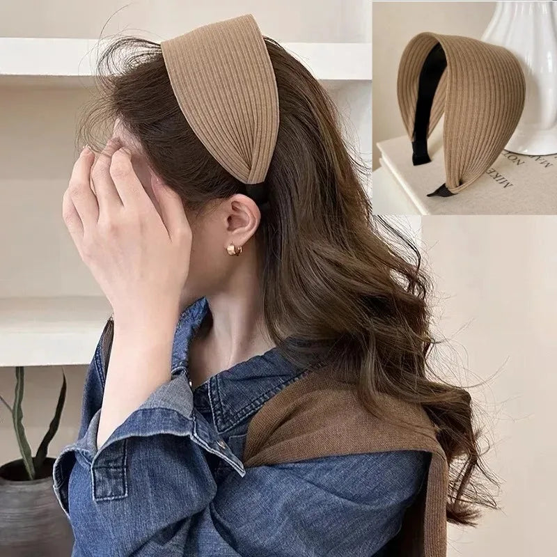 Wide-Tooth Retro Headband | Minimalist Women's Hairband Women's Headband QXL