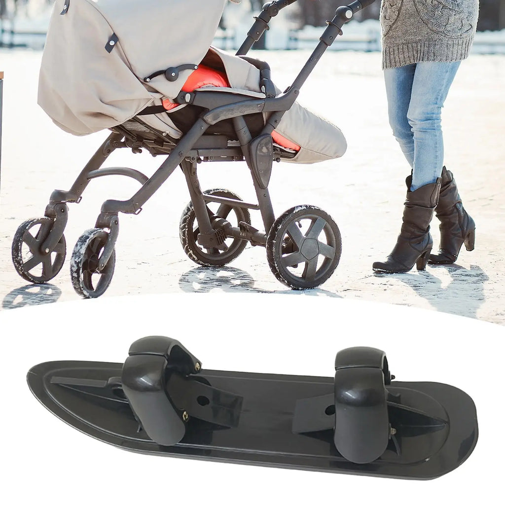 2-in-1 Stroller Ski Sled Conversion Attachment for Scooters Ski Sled Attachment QXL