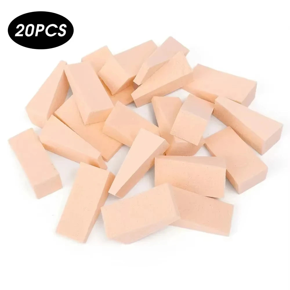 Wedge Makeup Sponges for Foundation & Blending | 20/60/100 Pack Makeup Sponge Set QXL 20Pcs-Skin