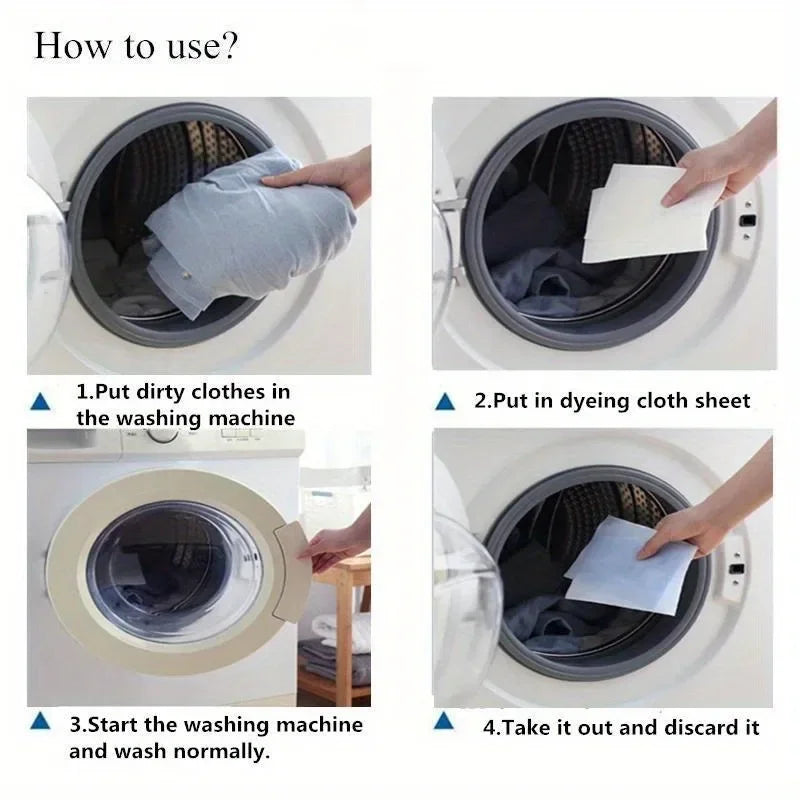 30-Pack Color Catcher Sheets | Anti-Dye Laundry Tablets Laundry Color Catcher QXL