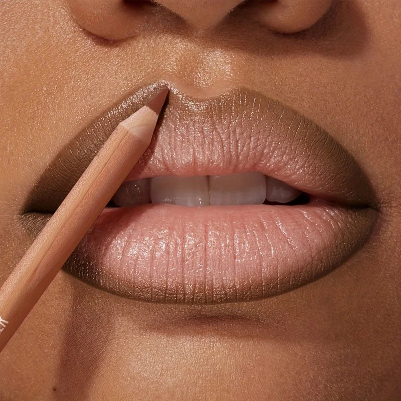 Matte Lip Liner Pencil – Long-Lasting Natural Finish, Light Beige Lip Liner Pencil QXL