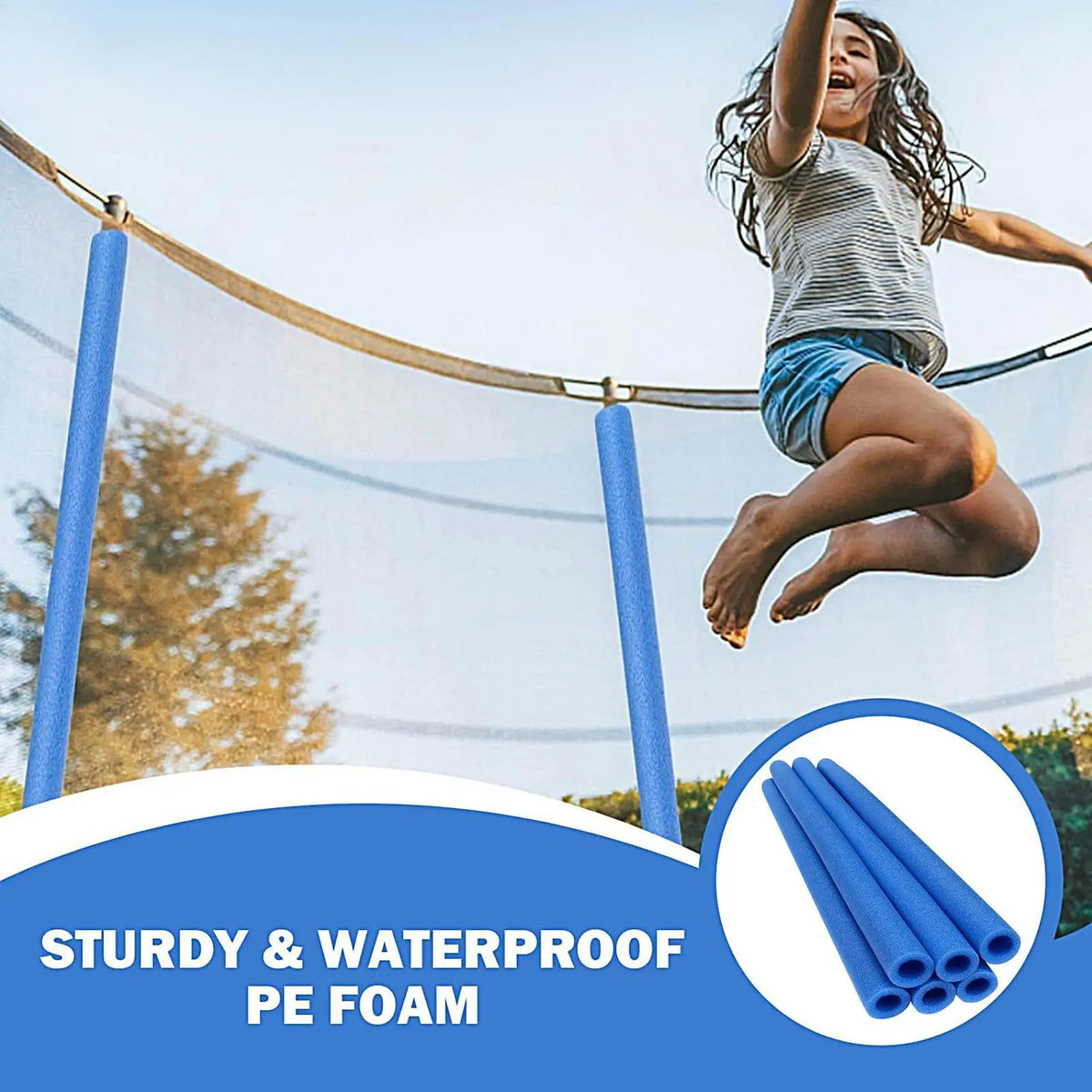 6-Pack Trampoline Foam Pole Sleeves | Enclosure Replacement Parts Trampoline Pole Sleeves QXL