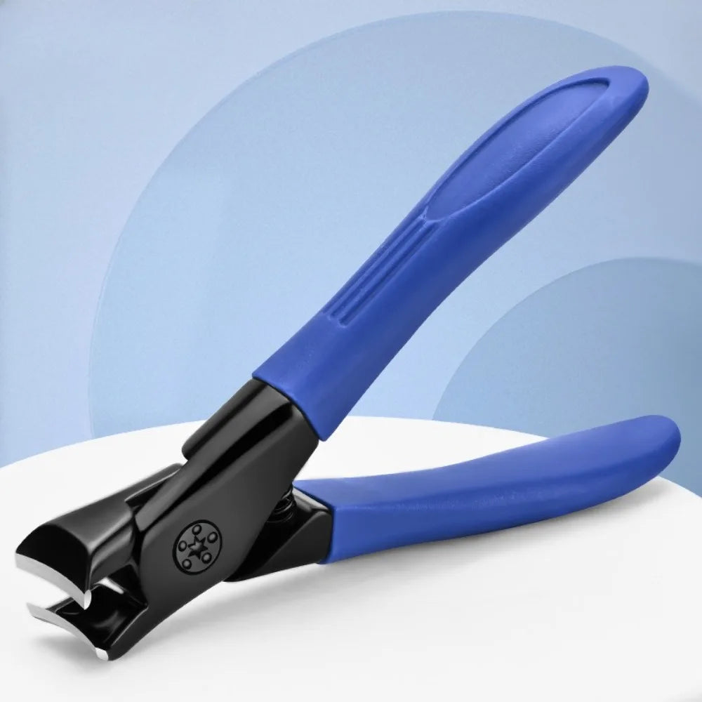 Anti-Splash Nail Clipper for Thick Hard Nails | Stainless Steel Nail Clipper QXL Blue pk