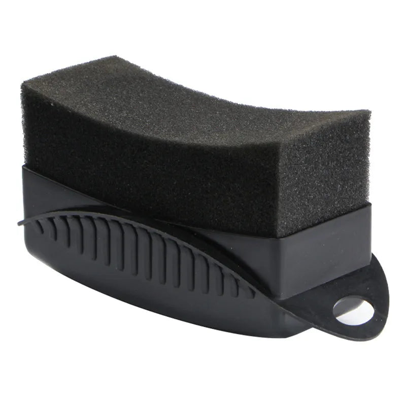 Car Tire & Wheel Waxing Sponge Applicator with Cover | ABS Tire Wax Applicator QXL