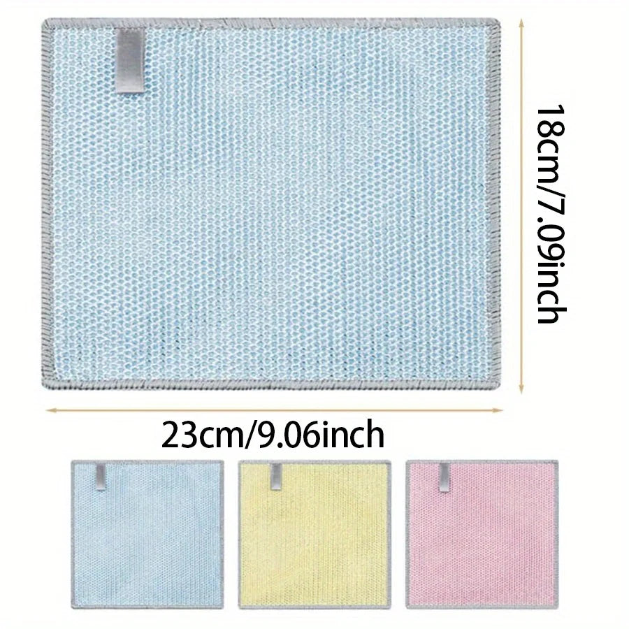 Double-Sided Coconut Shell Scrubbing Cloths | Non-Scratch 10-Pack Kitchen Scrubbing Cloth QXL