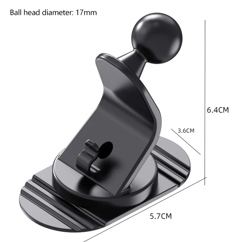 Universal Car Phone Holder | 17mm Ball Head Adhesive Mount Car Phone Mount QXL A4