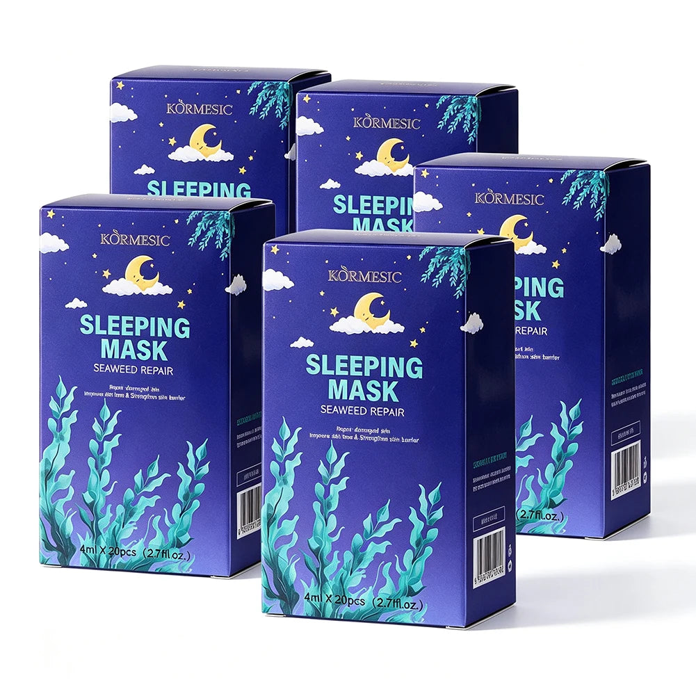 Cherry Blossom Overnight Sleeping Face Mask | Deep Hydration Overnight Sleeping Mask QXL Seaweed-3 Boxes