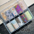 Nail Foil Stickers – Flower, Leopard & Stripe Decals Nail Foil Stickers QXL M-410