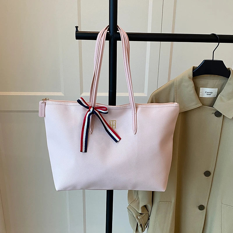 Women's Leather Crossbody Shoulder Bag – Elegant Daily Tote Crossbody Shoulder Bag QXL Pink