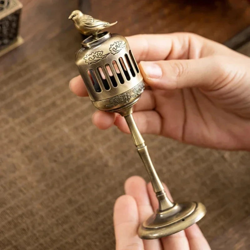 Magpie Hollow Lamp Backflow Incense Holder | Retro Censer Backflow Incense Holder QXL