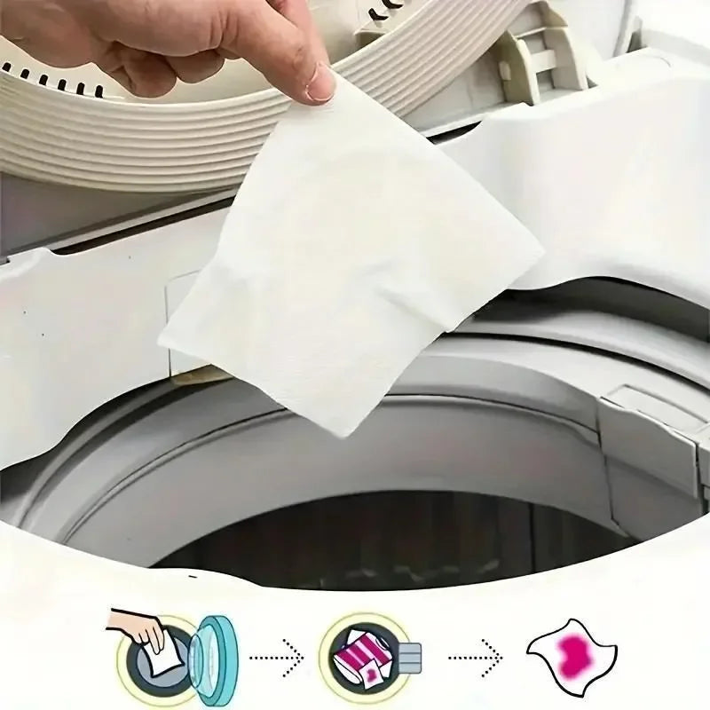 30-Pack Color Catcher Sheets | Anti-Dye Laundry Tablets Laundry Color Catcher QXL